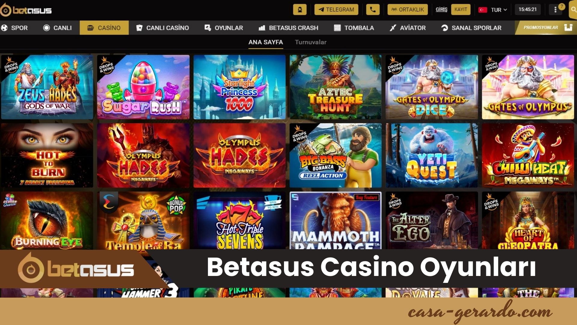 Betasus Casino Oyunları