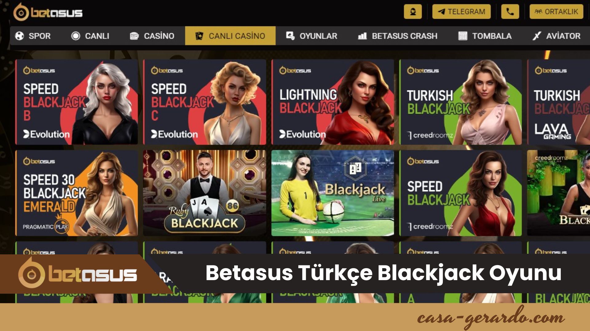 Betasus Türkçe Blackjack Oyunu