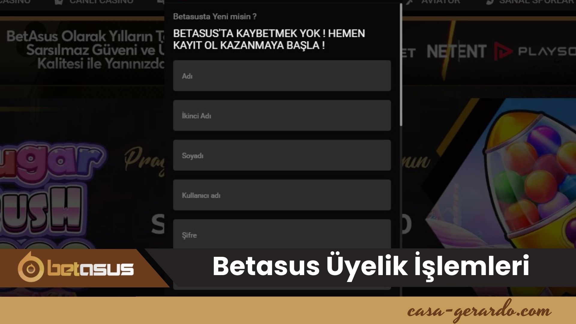 Betasus Üyelik İşlemleri